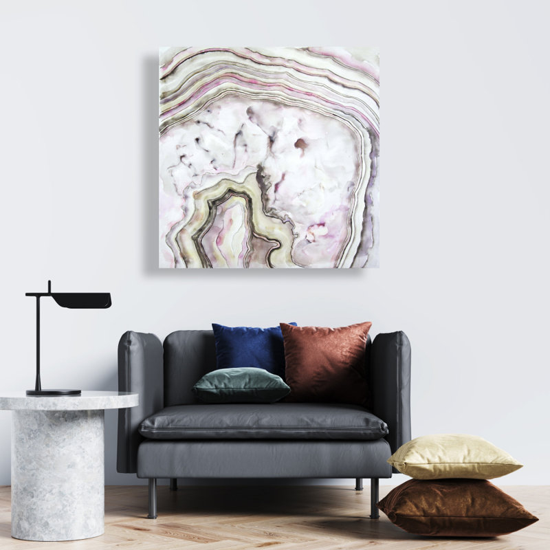 Minimalist Agate Pattern Bedroom Canvas | Home Decor Art