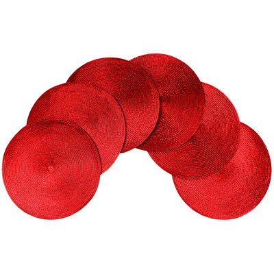 Jovetta 100% Polyester Round Placemat