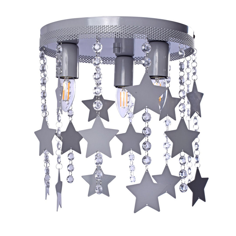 Kamena Flush Mount, Grey