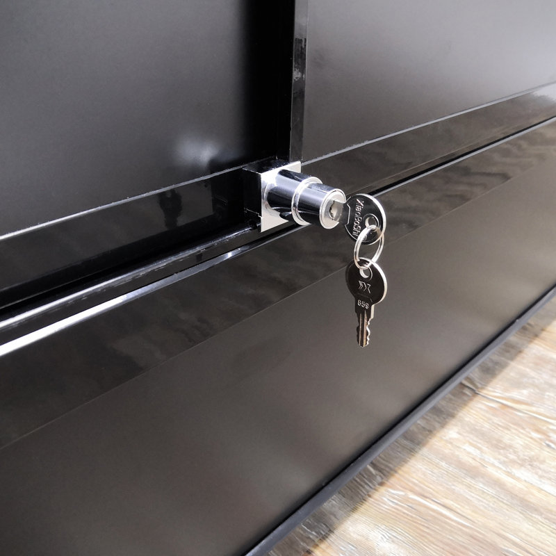 Vitrine noire en aluminium pour vitrine 48 pouces