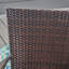 Chaise empilable en osier PE, 4 pièces