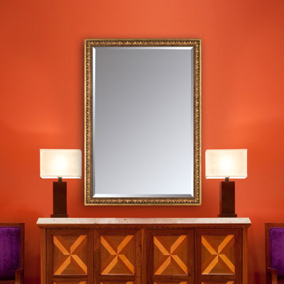 Mulcahy Wood Rectangle Wall Mirror