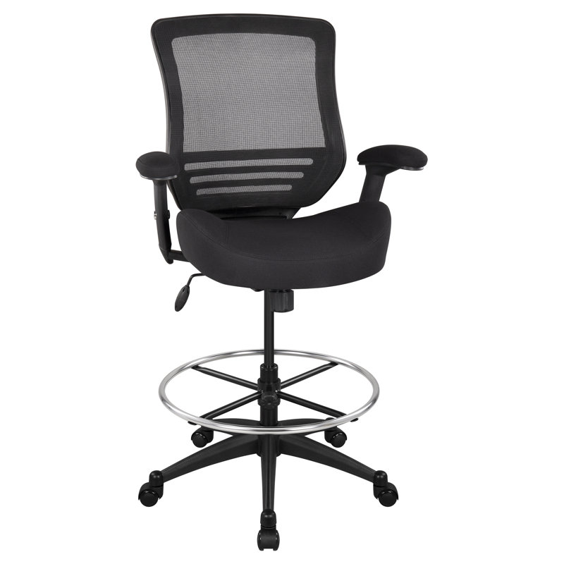 Fauteuil de bureau ergonomique Oeds, Noir, Noir