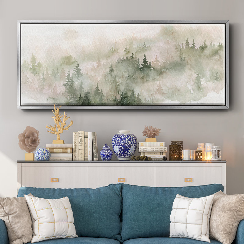 Misty Mountain Sides- Framed Canvas