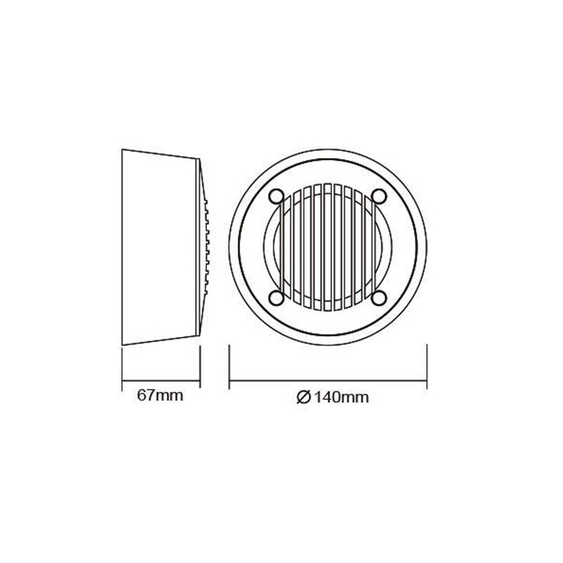 Leti Grey Deck Light