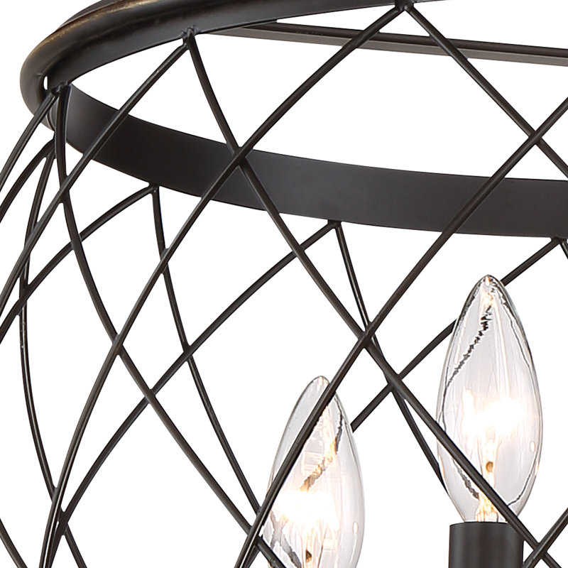 Arton 4 - Plafonnier semi-encastré de 17,5 po L, Bronze palladien