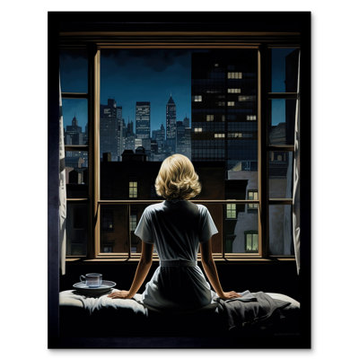 Alfred Hitchcock Rear Window Inspired Hyperrealist - Single Picture Frame Print