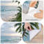 Papier peint mural adhésif « Plage sereine, aube, vagues douces, palmiers », décoration murale moderne pour chambre ou salon, 254 cm (L) x 366 cm (l)-799141203-799141214