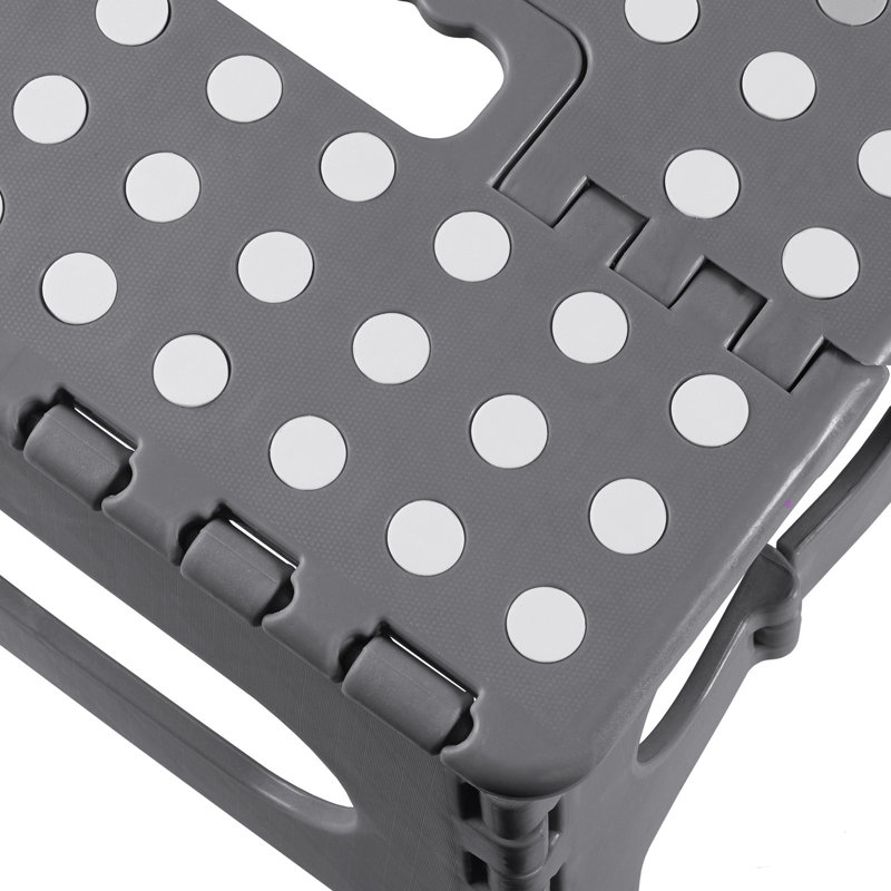 Lightweight Folding Step Stool, Gray