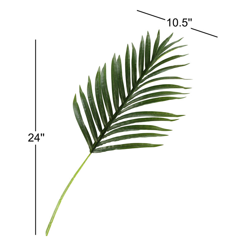 24'' Faux Hawaiian Palm Leaf Stem