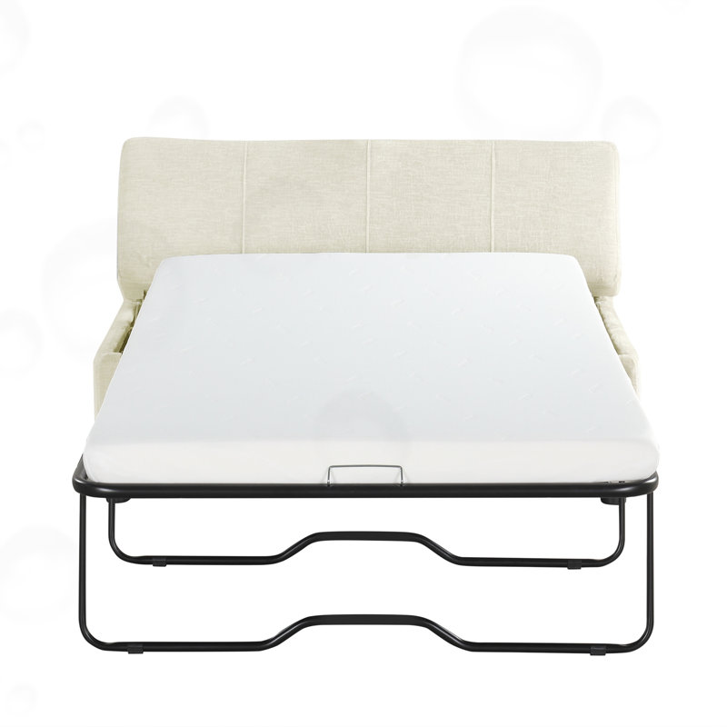 Lit simple convertible Begley, Blanc
