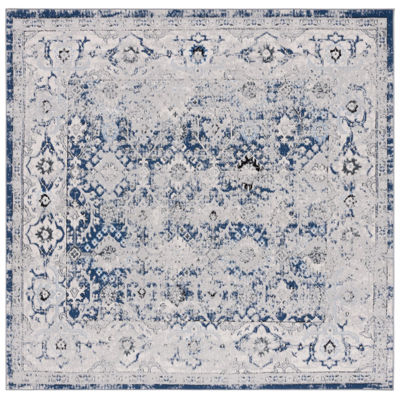 Odyssey Performance Oriental Rug, Square 6'7"