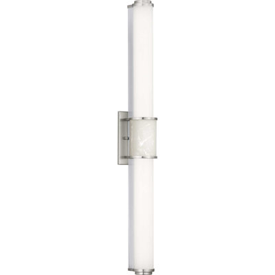 Meuble-lavaboe 1 lumière à del en nickel brossé à luminosité Dravin