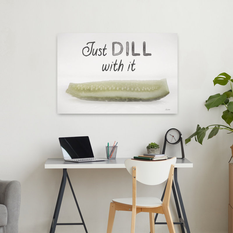 Just Dill With It, art contemporain abstrait, H 24 po x l 36 po