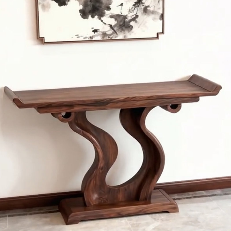 Console de luxe moderne de style chinois, H 35,4 po x l 55,1 po x P 15,7 po