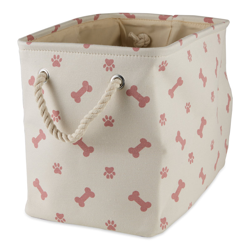 Cube ou bac en tissu, H 12 po x l 16 po x P 10 po, Ros