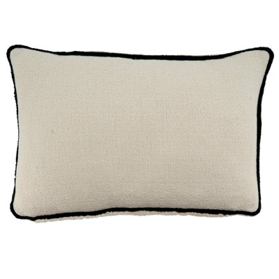 Noir Cotton Lumbar Pillow Cover
