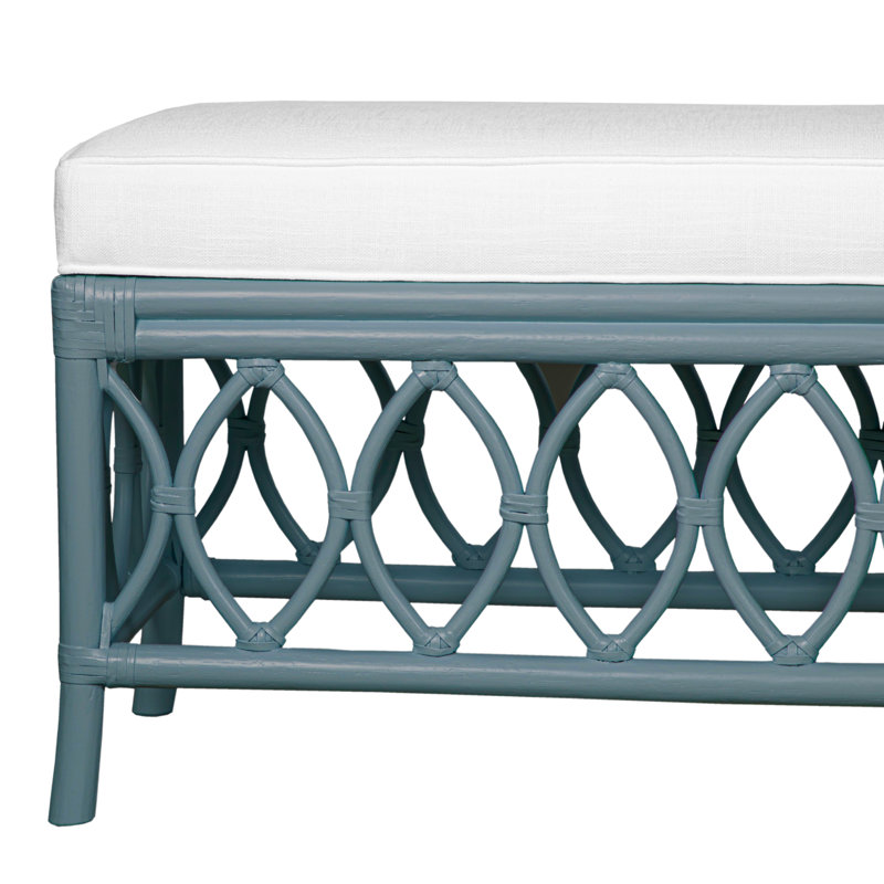 Lillian Upholstered Bench, Regatta Blue