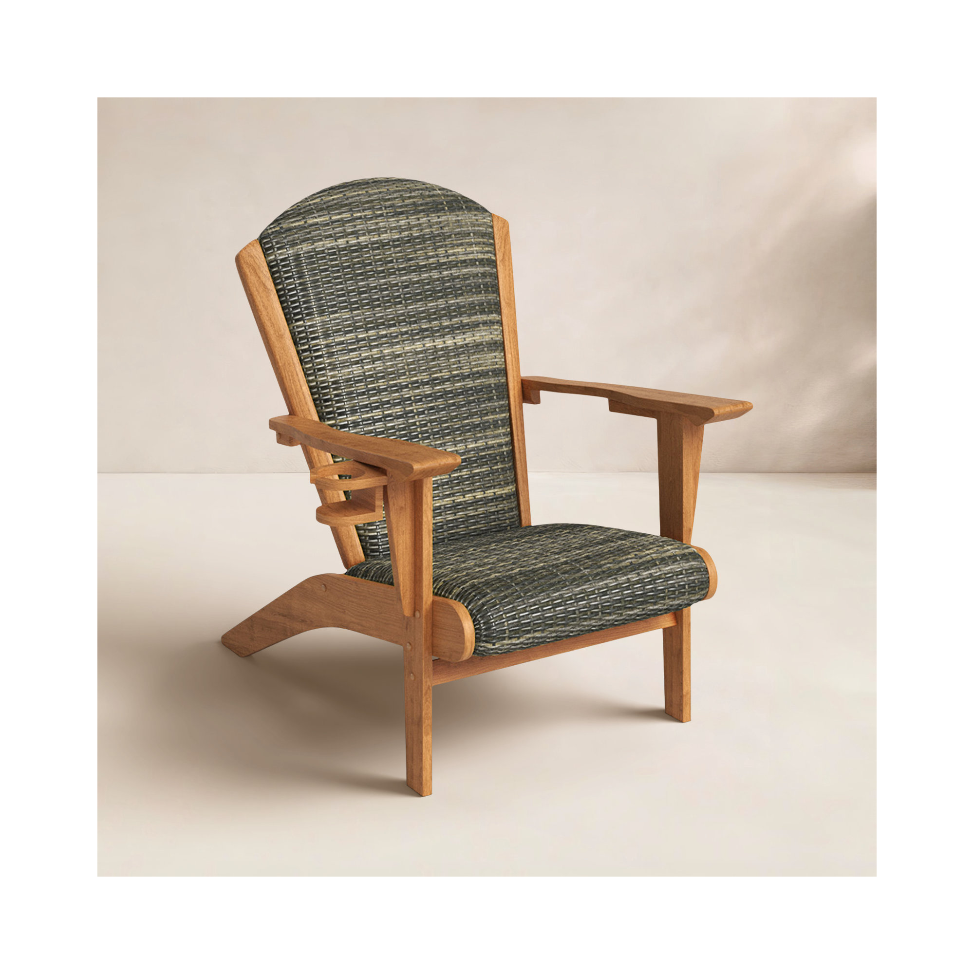 Watkins Teak Wood Outdoor Adirondack Chair