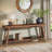 70.9-Inch Farmhouse Console for Entryway, 2-Tier Entry Table Sofa Table-1206774634