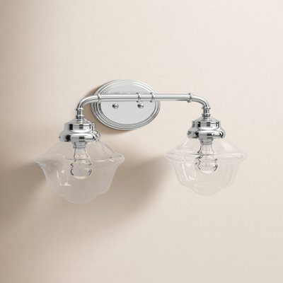 Anderson 2 Light Transparent Dimmable Vanity Light