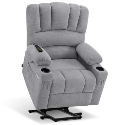 Zhana Power Recliner Lift Chair with Massage and Heat, Fabric by Red Barrel Studio