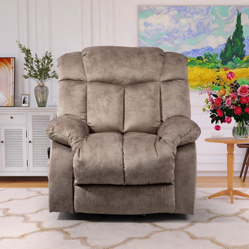 Ryun 38.5"W Lift Chair Power Recliner, Brown