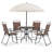 Ashlene 4-Person Outdoor Patio Dining Set-2090763478