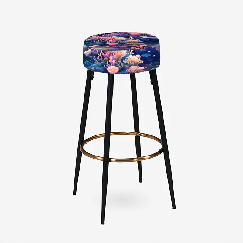 Ensemble de 2 tabourets de bar rose sous-marin corail Dreamscape