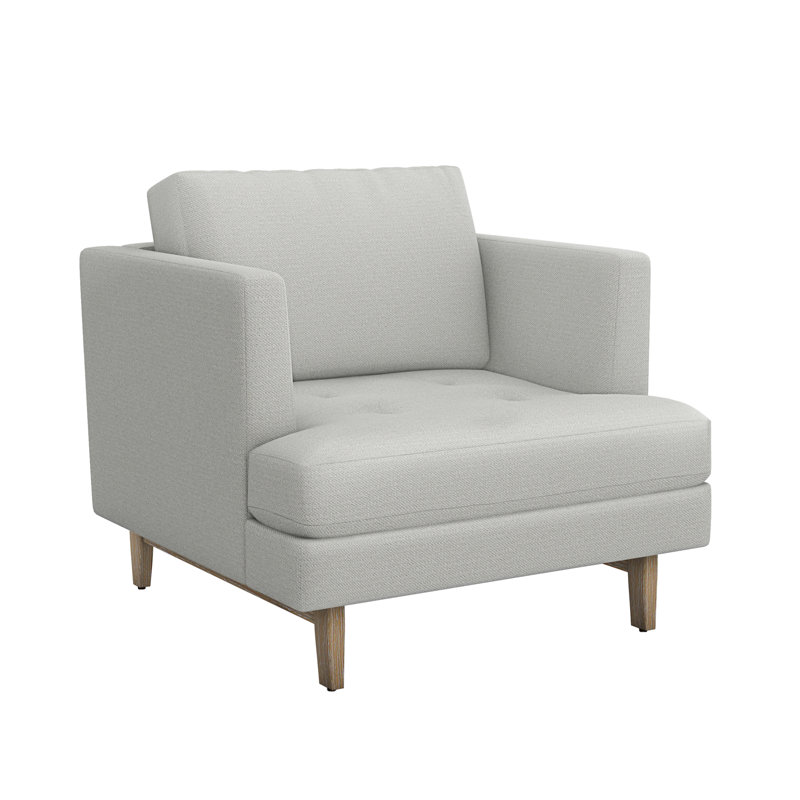 Ayler Club Chair, Icy Gray, Fresco 100% Polyester