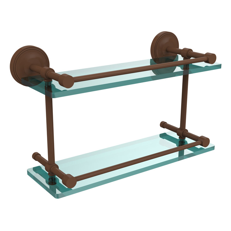 Alcott 2 Piece Tiered Shelf, Antique Bronze