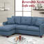 Canapé modulaire réversible en polyfibre capitonné-17045304