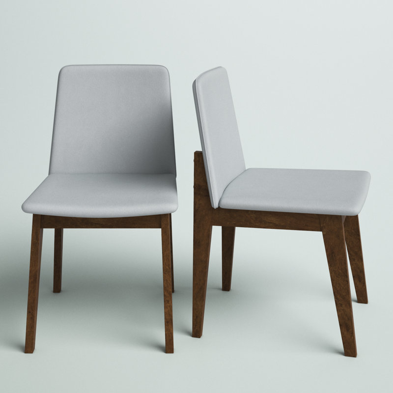 Chaise d'appoint en tissu gris Dever