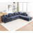 Bennett 6-Piece L-Shaped Sectional Sofa-638864375