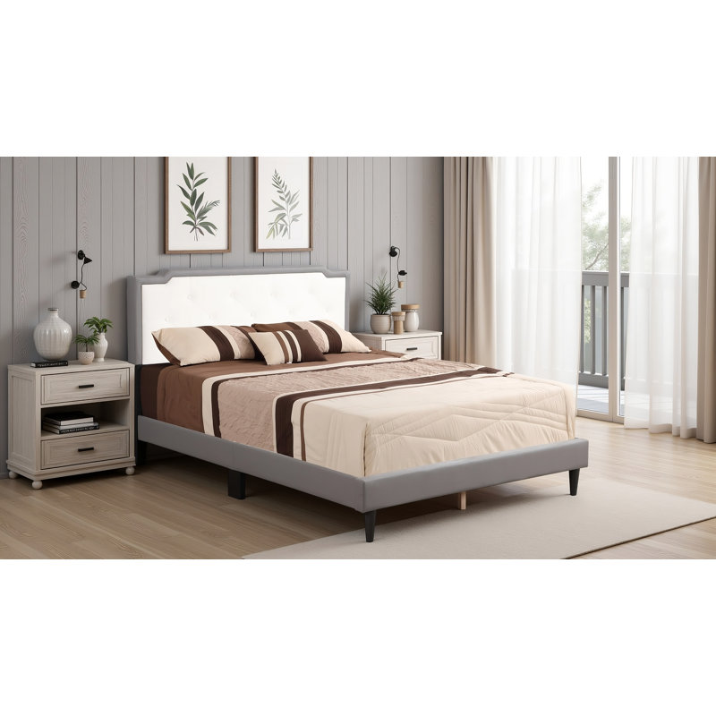 Lit double Getafe, Double, Blanc / Rose