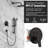 10 Inch Rainfall Shower Head With Handheld Combo Set With Slide Bar-120393659