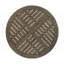 Table en bois gris de 27,5 pouces avec une touche rustique de style bistrot -