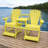 Adirondack Balcony/Pub Double Seater with Built in Table and Footrests – Has 1-5/8” Umbrella Hole and  Elevated Seating for Deck, Porch & Balcony Railings. Solid Pressure Treated Wood – Made in the USA-117722684