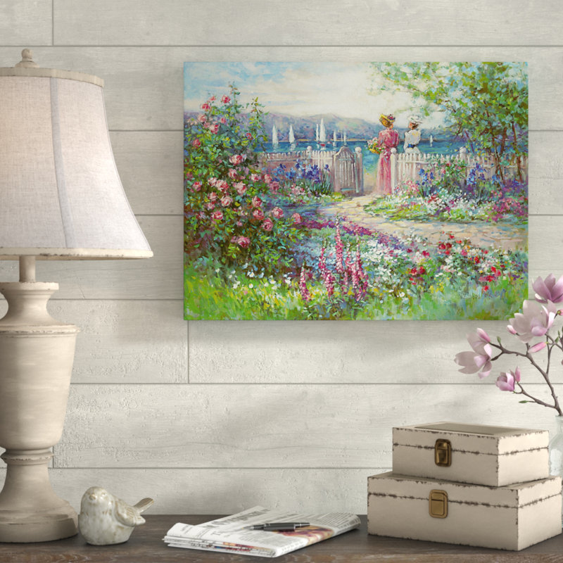« spring reflection », reproduction de peinture à l’acrylique sur toile tendue, H 14 po x l 19 po x P 2 po