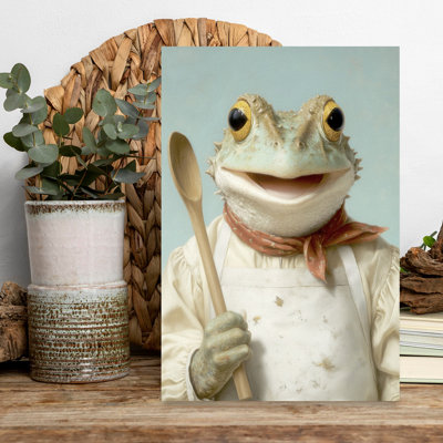 Art mural contemporain Happy Frog Cook