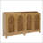 57" Sideboard Buffet, Farmhouse Storage Cabinet with Adjustable Shelf