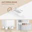 Slim Bathroom Storage Unit, Narrow Bathroom Storage Unit, Open and Closed Dual-Zone Design, Adjustable Shelves -2089793710
