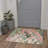 Ascentia Rustic Machine Washable Pink / Green / Beige Indoor Area Rug with Non-Slip Backing-149992134