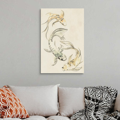 Koi Dance I, art mural sur toile