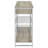 Ethel Grey 2-Drawer Home Bar Storage With Wine Rack