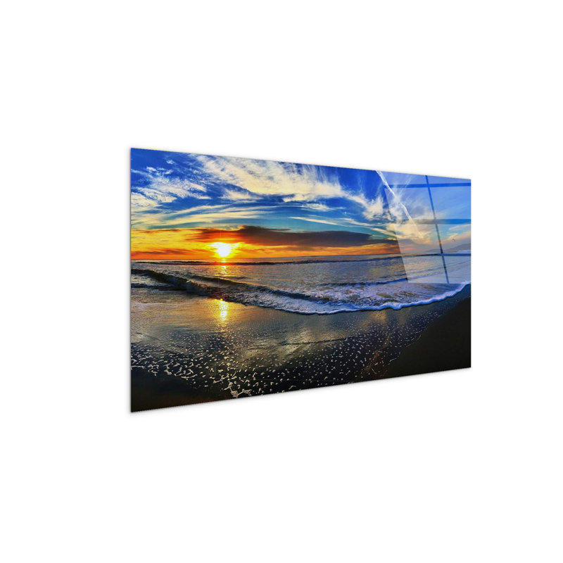 Spiaggia by sera by Art Studio 50cm H x 100cm W High Quality Print on Frameless Panel, Lightweight, Ready to Hang, CrystalArt