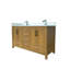 Meuble-lavabo 60 po avec lavabo double, 4 portes et 6 rangement Desert