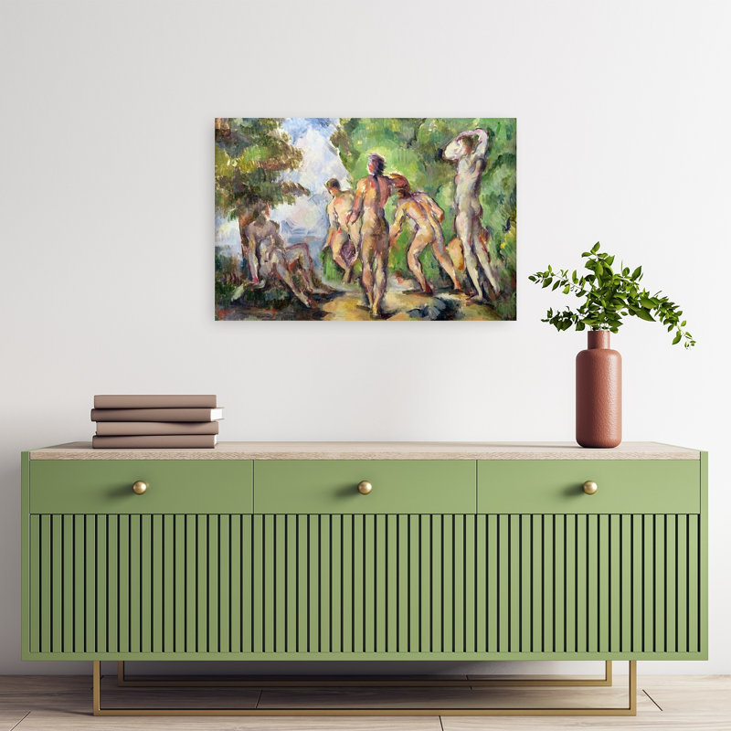Bathers, C.1892-94 Abstract Contemporary Wall Art Print, 40.64cm H x 60.96cm W