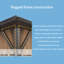 Pavillon de jardin extérieur avec toit en polycarbonate de protection contre les rayons UV-111575475-111575474