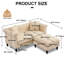 Canapé Chesterfield 62 "rembourré avec repose-pieds-1770553986